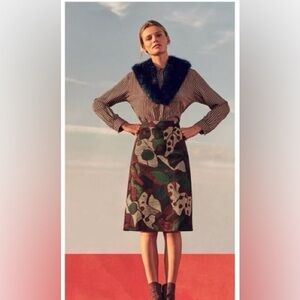 Anthropologie Isla Maude Turia Printed Skirt Size S